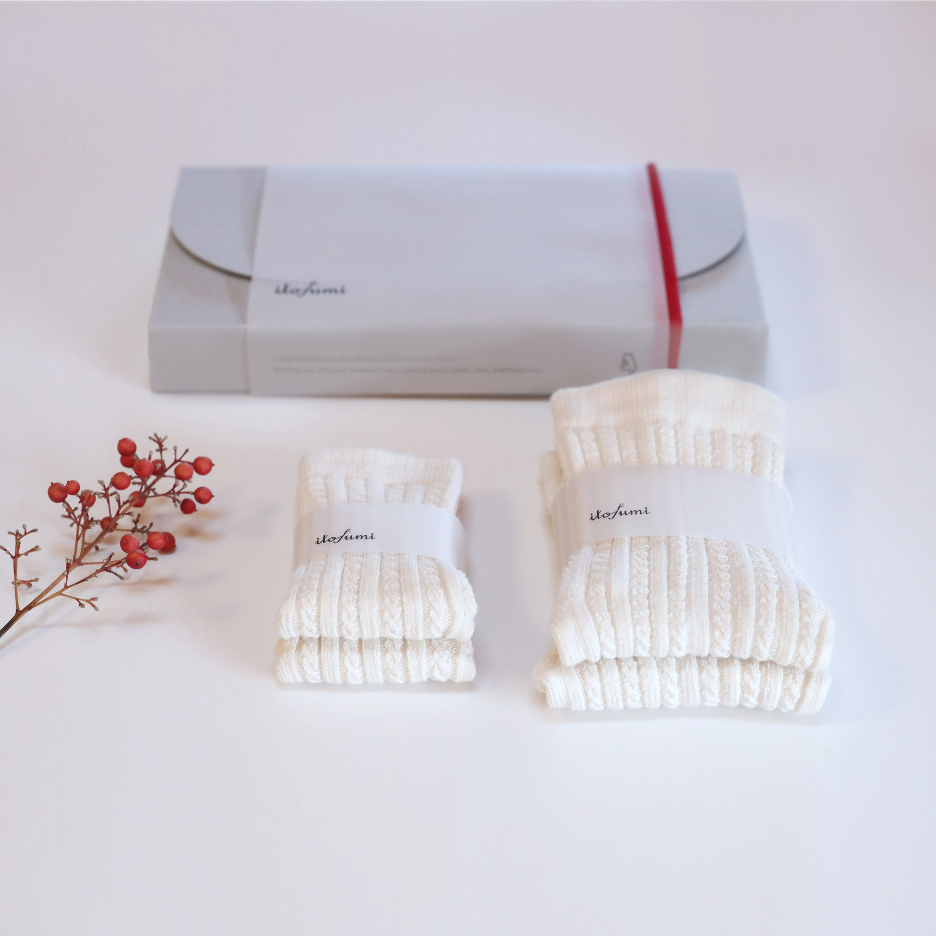 ママとおそろいセット(ベビーソックス + ママソックス)