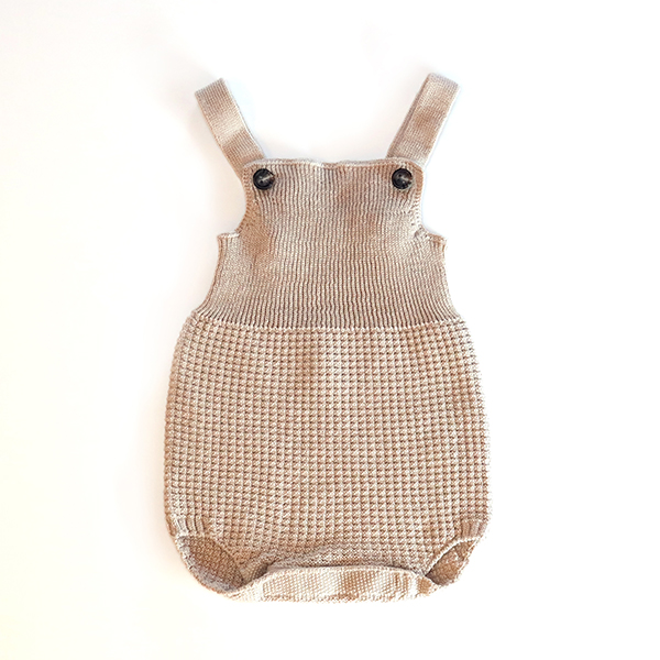 ワッフル調ロンパース