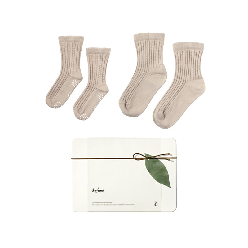ママとおそろいセット(ベビーソックス + ママソックス)